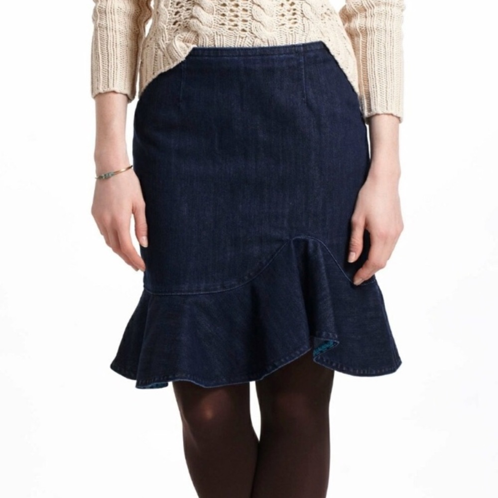 Leifsdottir Dark Blue Denim Skirt